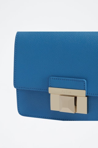 Sac bandoulière en cuir de veau Venere - Bleu cobalt