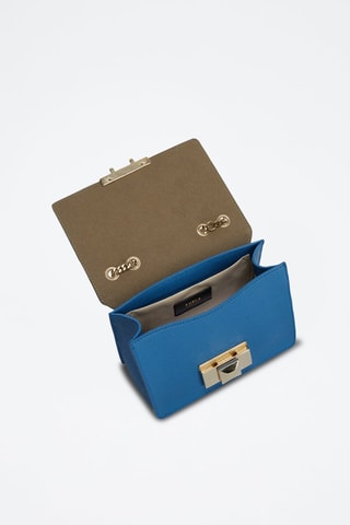 Sac bandoulière en cuir de veau Venere - Bleu cobalt