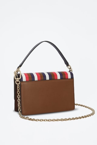 Sac bandoulière en cuir de veau 1927 Mini - Marron et bleu marine