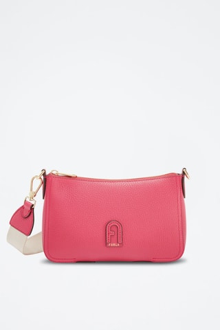 Sac bandoulière en cuir de veau Atena - Rose