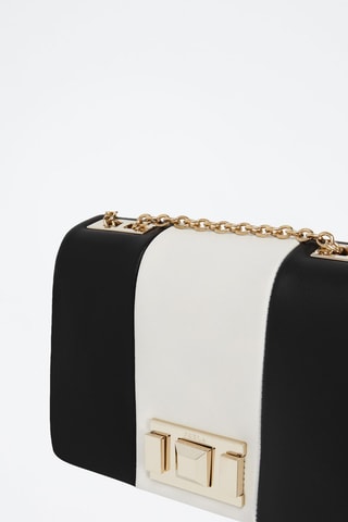 Sac bandoulière en cuir Lulu - Noir