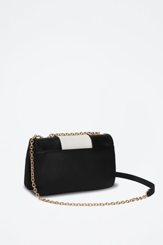 Sac bandoulière en cuir Lulu - Noir