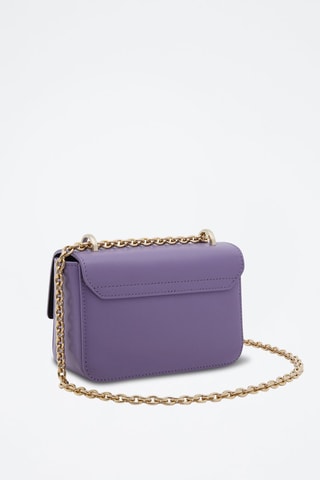 Sac bandoulière en cuir de veau Metropolis - Violet