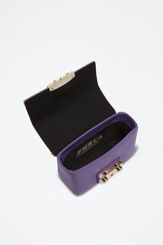 Sac bandoulière en cuir de veau Metropolis - Violet