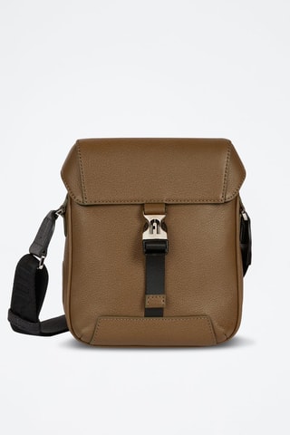 Sac bandoulière en cuir de veau Cosmo - Marron