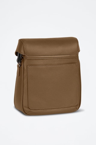 Sac bandoulière en cuir de veau Cosmo - Marron