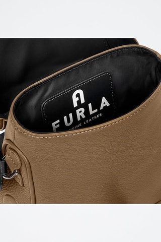 Sac bandoulière en cuir de veau Cosmo - Marron