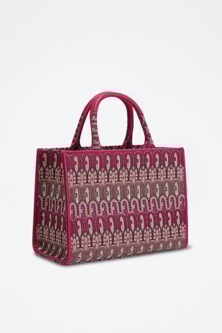 Cabas Opportunity - Fuchsia et blanc