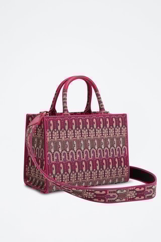 Cabas Opportunity - Fuchsia et blanc