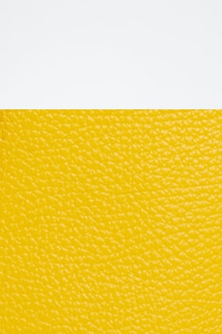 Cabas en croûte de cuir Net - Jaune