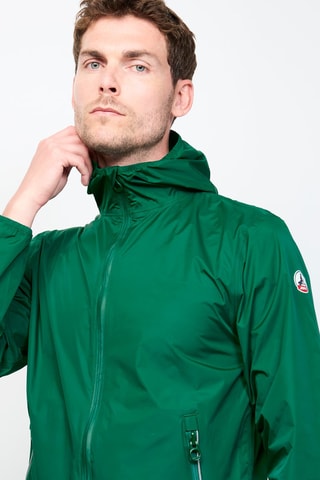 Corta-vento com capuz Stockholm - Verde-escuro