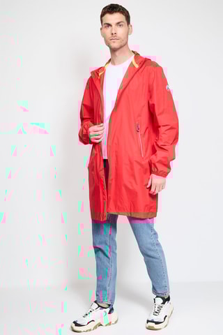 Corta-vento com capuz Stockholm - Vermelho