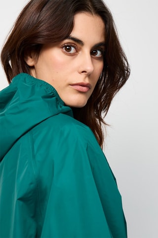 Corta-vento com capuz Singapore - Verde-escuro