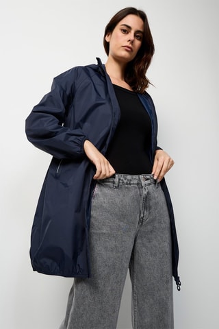 Parca com capuz Copenhagen - Azul-marinho