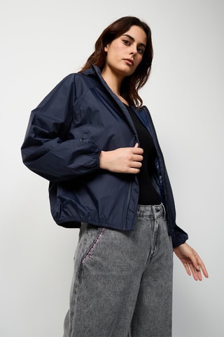 Corta-vento com capuz Singapore - Azul-marinho