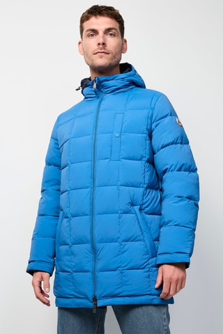 Parca reversível Hamilton - Azul-marinho e azul-celeste