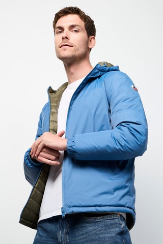 Casaco reversível Bergen - Azul e caqui