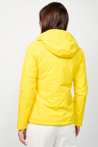 Blusão reversível com capuz Kara - Amarelo e cru