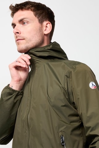 Corta-vento com capuz Stockholm - Caqui