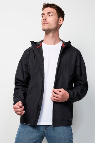 Corta-vento com capuz Manille - Preto