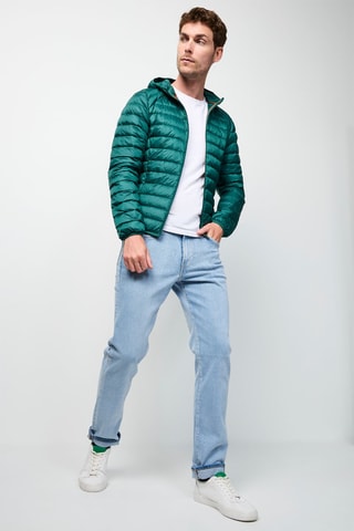 Blusão com capuz Nico - Verde-escuro