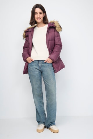 Doudoune à capuche Luxe 2.0 - Aubergine