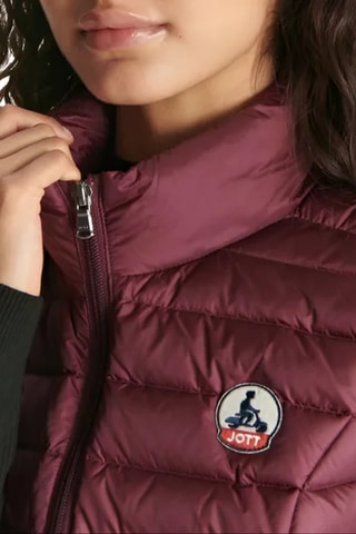 Colete acolchoado Seda - Beringela