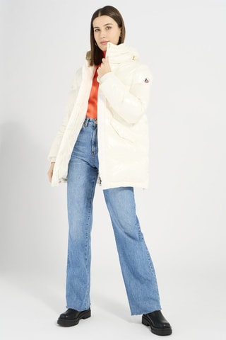 Blusão com capuz Santa Branco