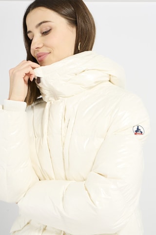 Blusão com capuz Santa Branco