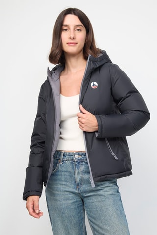 Blusão reversível Victoria - Preto e antracite