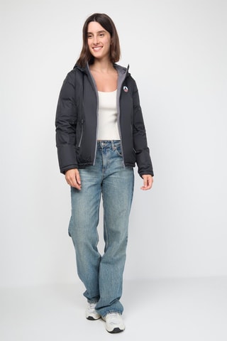 Blusão reversível Victoria - Preto e antracite