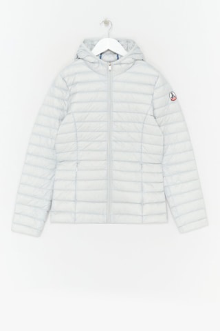 Blusão com capuz Carla - Cinzento-claro