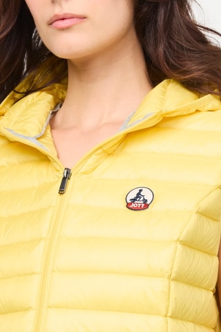 Colete acolchoado com capuz Mali - Amarelo