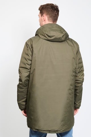 Blusão reversível com capuz Amsterdam - Caqui e vermelho