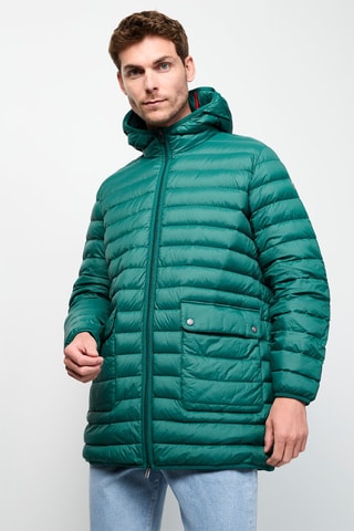 Blusão com capuz Luc - Verde-escuro