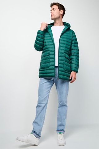 Blusão com capuz Luc - Verde-escuro