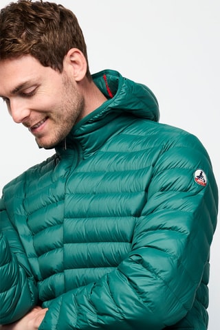 Blusão com capuz Luc - Verde-escuro