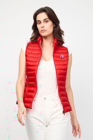 Colete acolchoado Seda - Vermelho