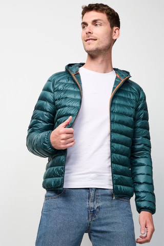 Blusão com capuz Nico - Verde-escuro