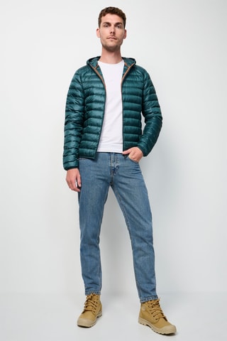 Blusão com capuz Nico - Verde-escuro