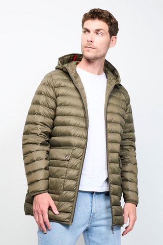 Blusão com capuz Luc - Caqui