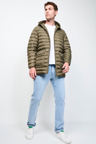 Blusão com capuz Luc - Caqui