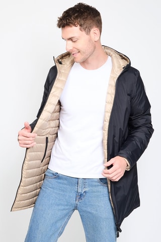 Blusão reversível Amsterdam - Bege e preto