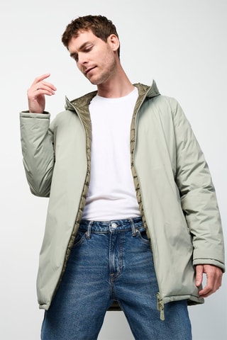 Blusão reversível Amsterdam - Sálvia e caqui