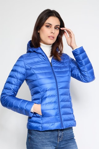 Doudoune à capuche Cloe - Bleu roi