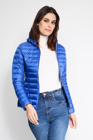 Doudoune à capuche Cloe - Bleu roi