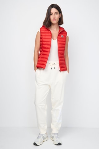 Colete acolchoado com capuz Mali - Vermelho