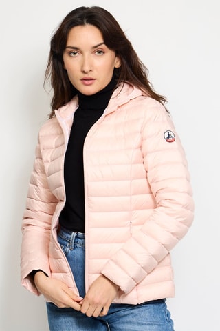 Doudoune à capuche Cloe - Rose poudré