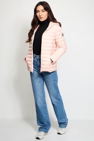 Doudoune à capuche Cloe - Rose poudré