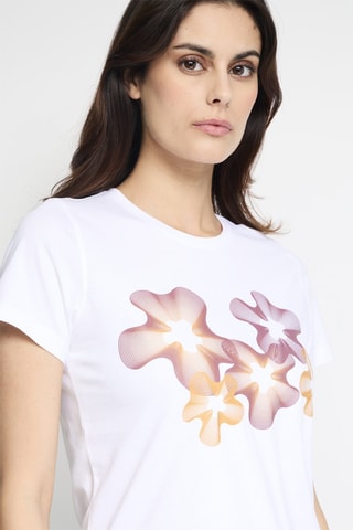 T-shirt en coton organique Rosas Bohemian - Blanc